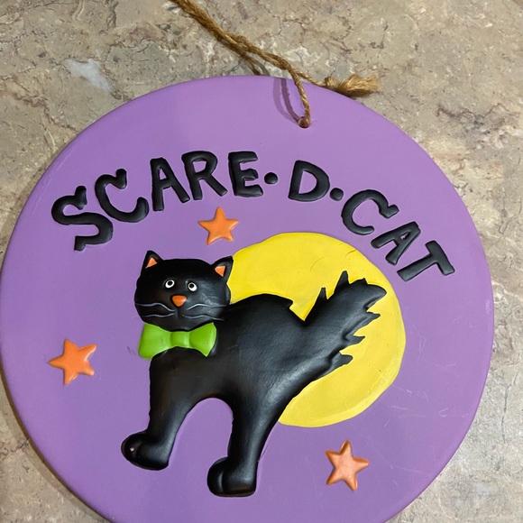 Hanging Scare cat & hanging candle holder Halloween bundle set - Picture 5 of 7